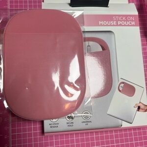 Pink Stick-On Mouse Pouch